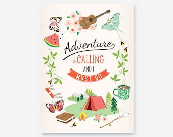 NOTEBOOK Sketchbook Journal - camp adventure outdoors