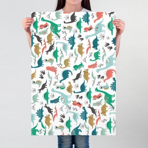 Wrapping Paper Dinosaur Gift Wrap Birthday wrapping paper for boys and girls image 2