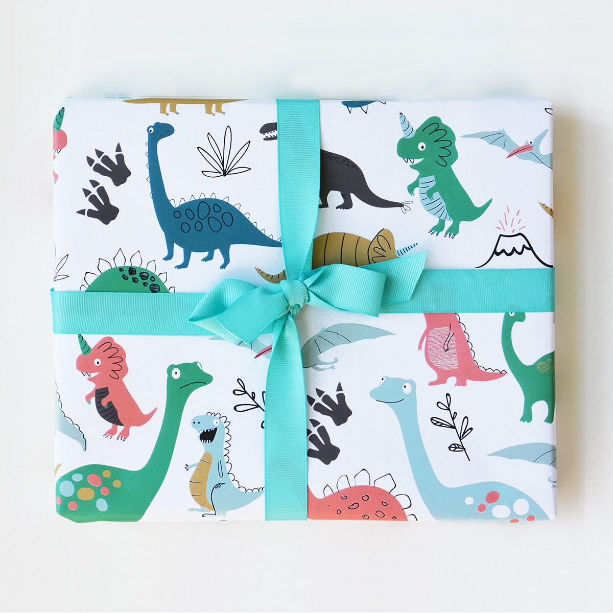 Wrapping Paper Dinosaur Gift Wrap Birthday wrapping paper Etsy