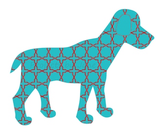 Dog Applique Template | Raw Edge PDF Pattern