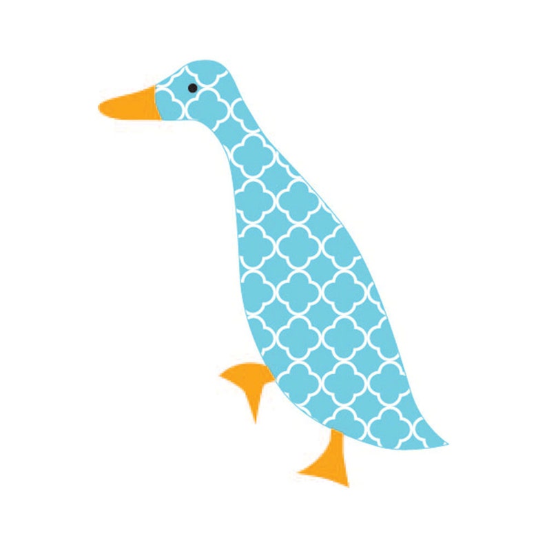Walking Duck Applique Template PDF Applique Pattern - Etsy