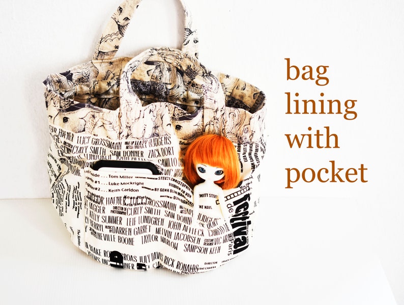 Easy Beginner Drawstring Bag Pattern Drawstring Pouch PDF Sewing Pattern Bag Sewing Pattern Poofy Drawstring Bag image 2