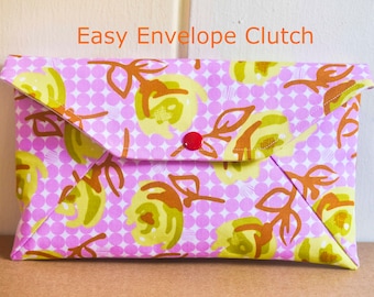 Easy Envelope Clutch Pattern | PDF Sewing Pattern | Bag Sewing Pattern