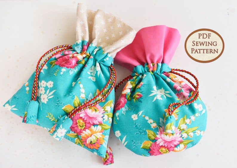 Easy Gift Pouch Pattern PDF Sewing Pattern Bag Sewing Pattern image 2