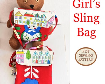 Girl's Sling Bag Sewing Pattern | Beginner Friendly (PDF Pattern)