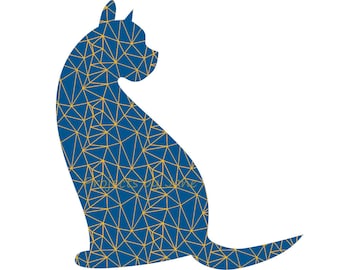 Curious cat applique template | PDF applique pattern | applique template