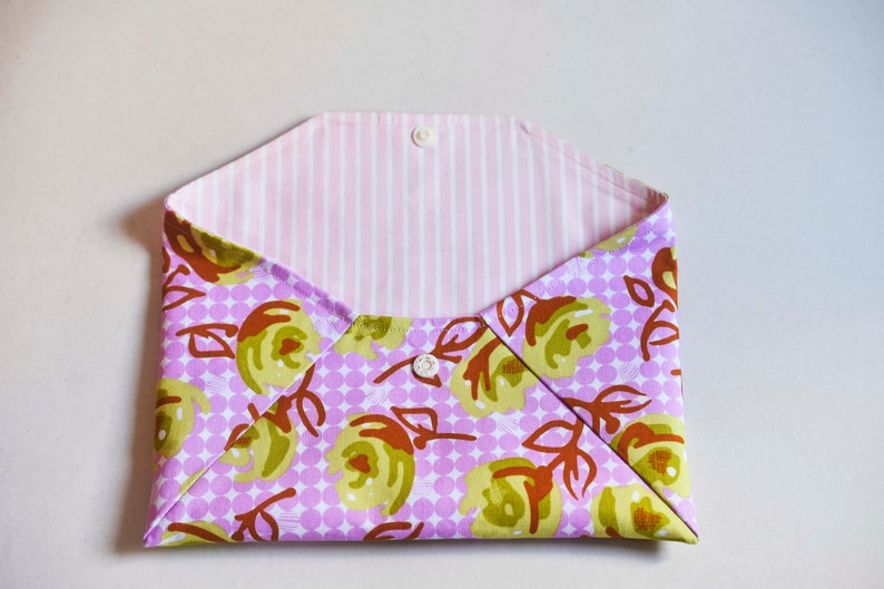 Easy Envelope Clutch Pattern PDF Sewing Pattern Bag Sewing Pattern image 3