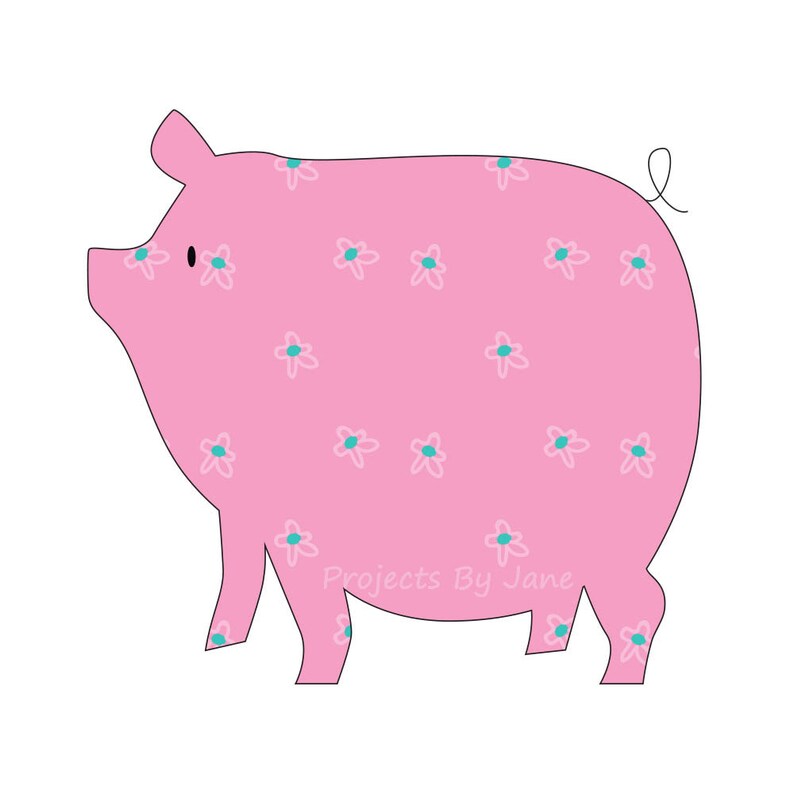 Mama pig applique template PDF applique pattern applique template image 2