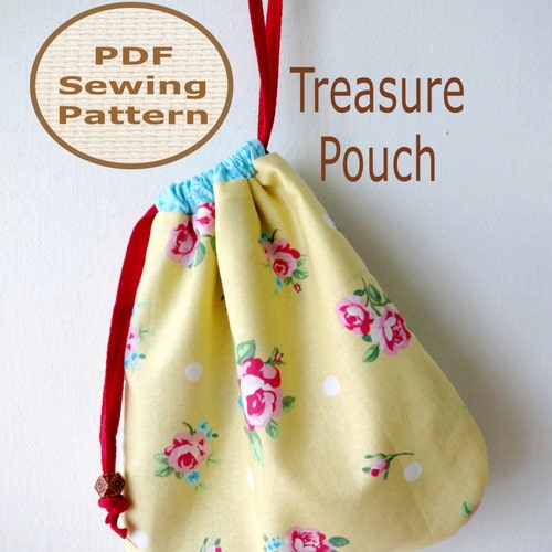 Easy Beginner Treasure Pouch PDF Bag Sewing Pattern - Etsy Singapore
