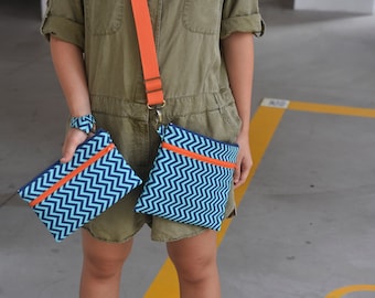 Easy Double Zipper Pouch/Crossbody Bag Sewing Pattern (PDF)