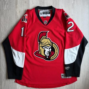 Vintage Ottawa Senators NHL Jersey Reebok Edge / Fisher #12 Red Hockey Jersey / Size L / NHL Licensed