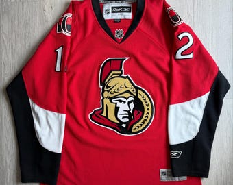 Vintage Ottawa Senators NHL Jersey Reebok Edge / Fisher #12 Red Hockey Jersey / Size L / NHL Licensed