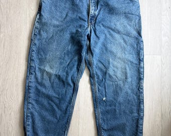 Vintage Carhartt jeans 40 x 32 / Fleece Lined Jeans /