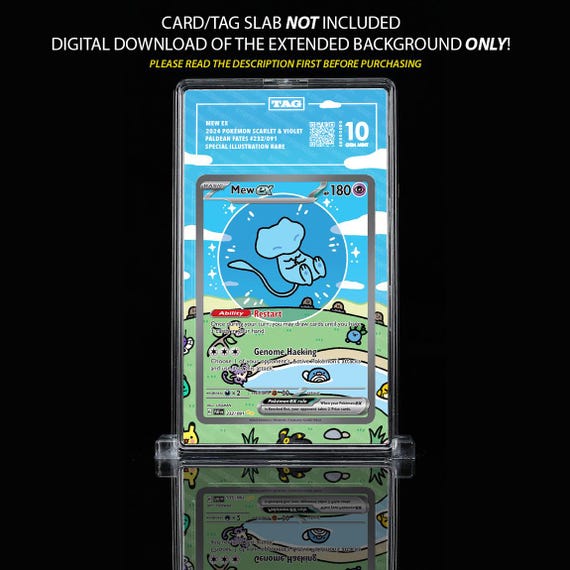 Buy Bubble Mew Pokemon Card Extended Art, Paldean Fates Online in India -  Etsy