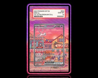 Mew Pokemon Card Extended Art, Pokemon 151, Scarlet & Viole