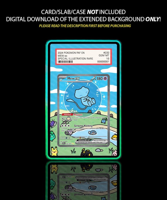 Buy Bubble Mew Pokemon Card Extended Art, Paldean Fates Online in India -  Etsy