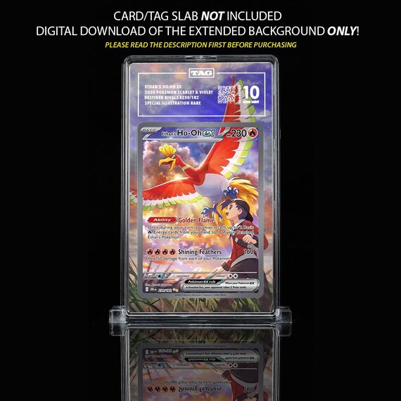 Ho-oh Pokemon Card Extended Art, Destined Rivals - Etsy