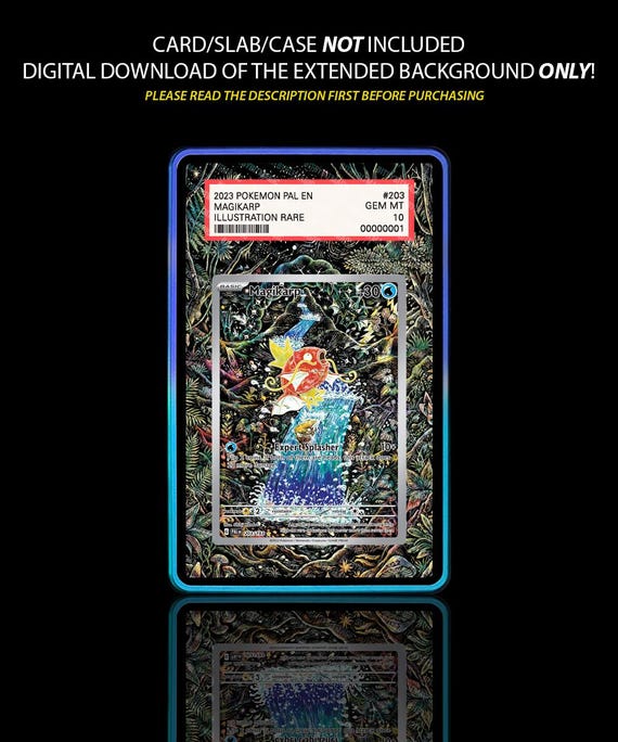 magikarp pokemon card full art Illustration Rare Commemorate your favorite tabletop game with this Magikarp and Wailord GX 2019 Pokemon Team Up Ultra Rare #160 CGC Authenticated 10 Card Magikarp Pokémon Fanart Cracked Ice