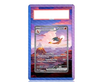 151 Charizard Pokemon Card Extended Art with Bumper Guard (Physical Print)