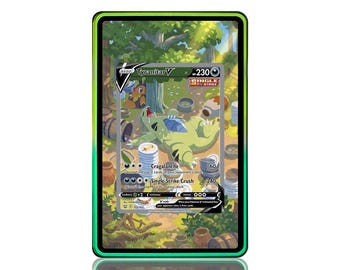 Tyranitar Pokemon Card Extended Art with One Touch Insert (Physical Print)