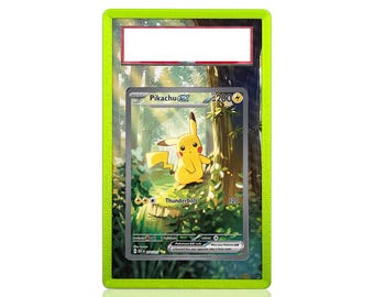 Pikachu Pokemon Card Extended Art, Ascended Heroes, PSA Bumper Guard