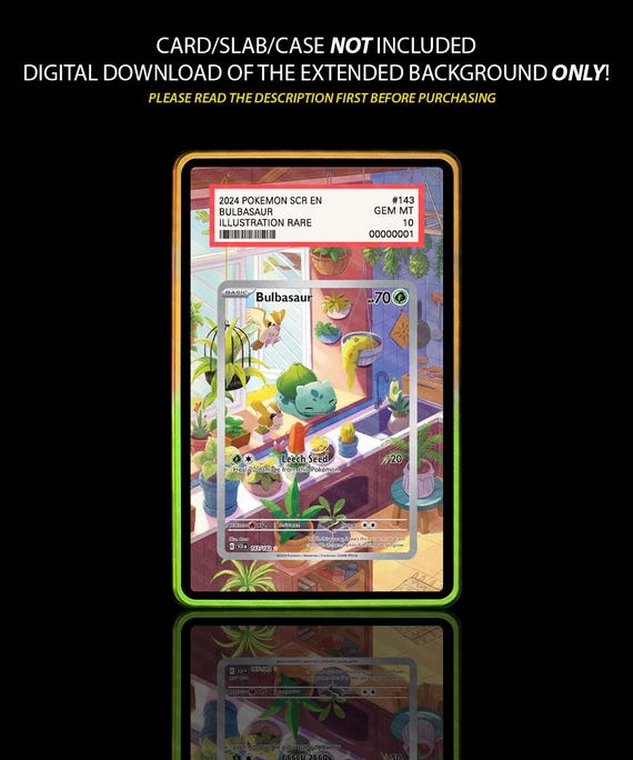 Bulbasaur Pokemon Card Extended Art, Stellar Crown - Etsy