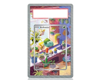 Bulbasaur Pokemon Card Extended Art, Stellar Crown, PSA Bumper Guard