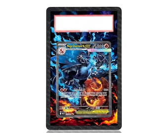 Mega Charizard X Pokemon Card Extended Art with Bumper Guard (Physical Print)