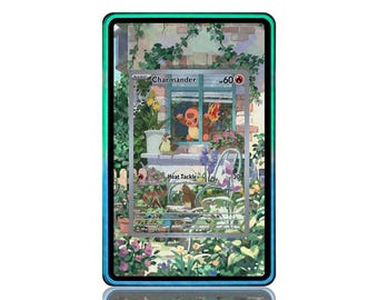 Charmander Pokemon Card Extended Art with One Touch Insert (Physical Print)