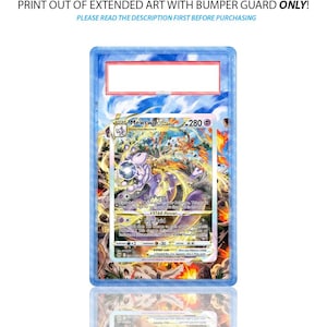 Mewtwo VSTAR Pokemon Card Extended Art, Crown Zenith, Galarian Gallery, PSA Bumper Guard
