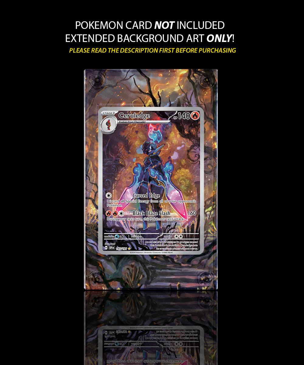 Ceruledge Pokemon Extended Art, Pokemon Card Extended Art, Extended Art  Case, Surging Sparks - Etsy