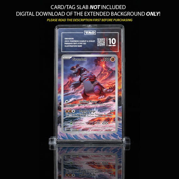 Groudon Pokemon Card Extended Art, Paradox Rift - Etsy Groudon Pokemon Card Extended Art, Paradox Rift - Etsy