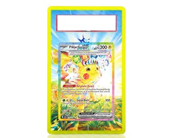 Pikachu Pokemon Card Extended Art, Surging Sparks, PSA Bumper Guard
