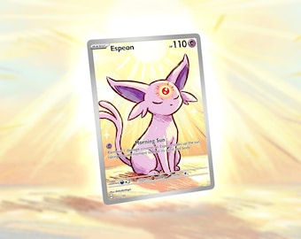 Espeon Cozy Sunlight Custom Made Card