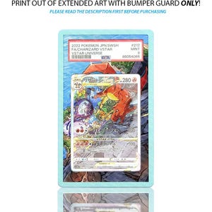 Charizard VSTAR Pokemon Card Extended Art, Sword & Shield, PSA Bumper Guard