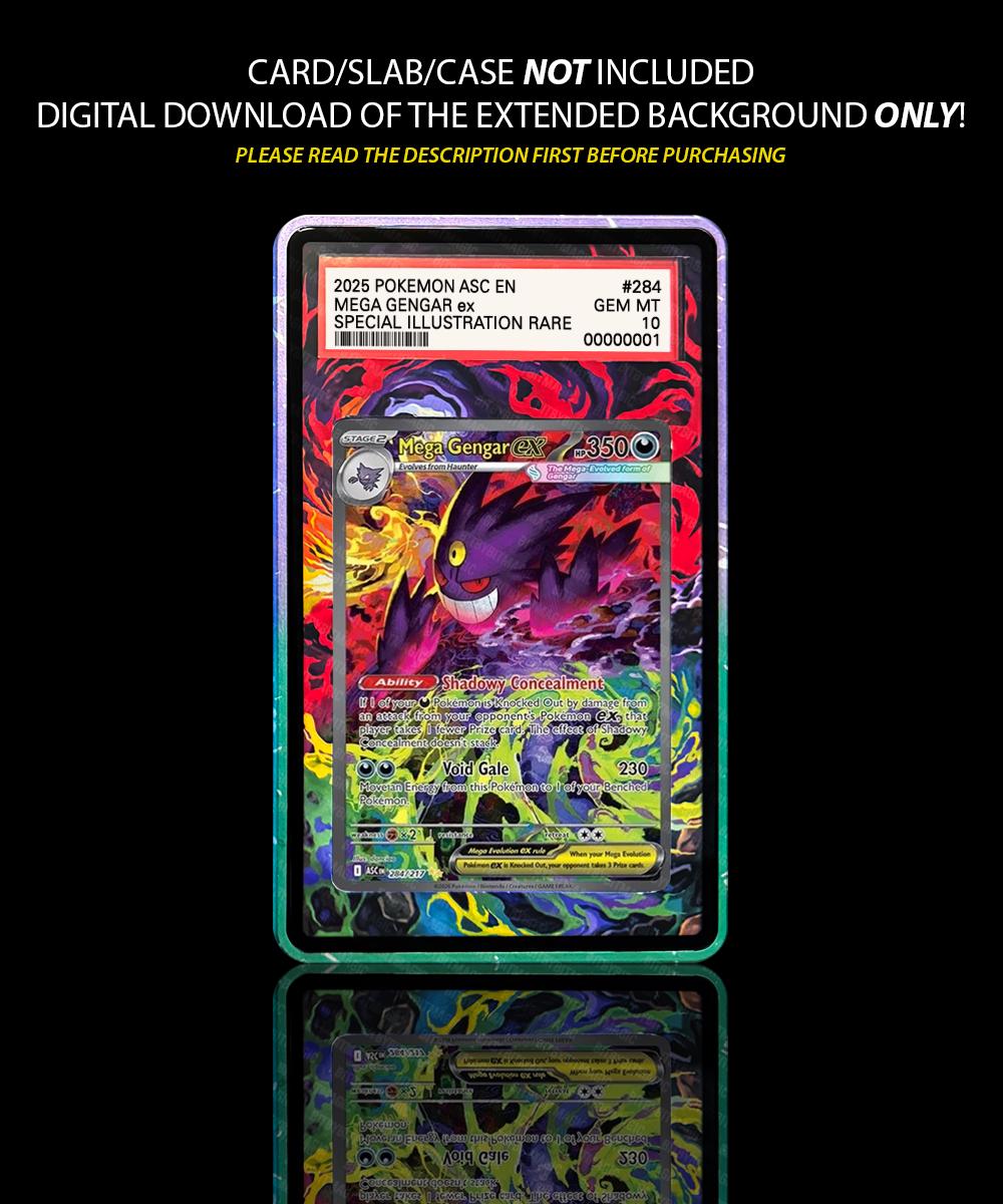Gengar Pokemon Card Extended Art, Mega Evolution, Ascended Heroes - Etsy Gengar Pokemon Card Extended Art, Mega Evolution, Ascended Heroes - Etsy