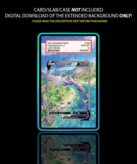 aerodactyl pokemon card #16 EXTENDED ART Black Star Promos Type Aerodactyl [1st Edition] #15 -