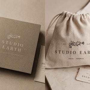 Premade Logo Kit Canva Template, Instant Branding Kit, Minimalist & Modern Logo Design for Creatives image 11