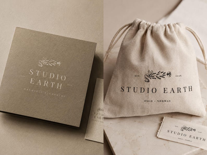 Premade Logo Kit Canva Template, Instant Branding Kit, Minimalist & Modern Logo Design for Creatives image 11