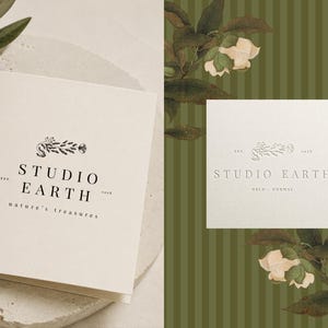 Premade Logo Kit Canva Template, Instant Branding Kit, Minimalist & Modern Logo Design for Creatives image 4