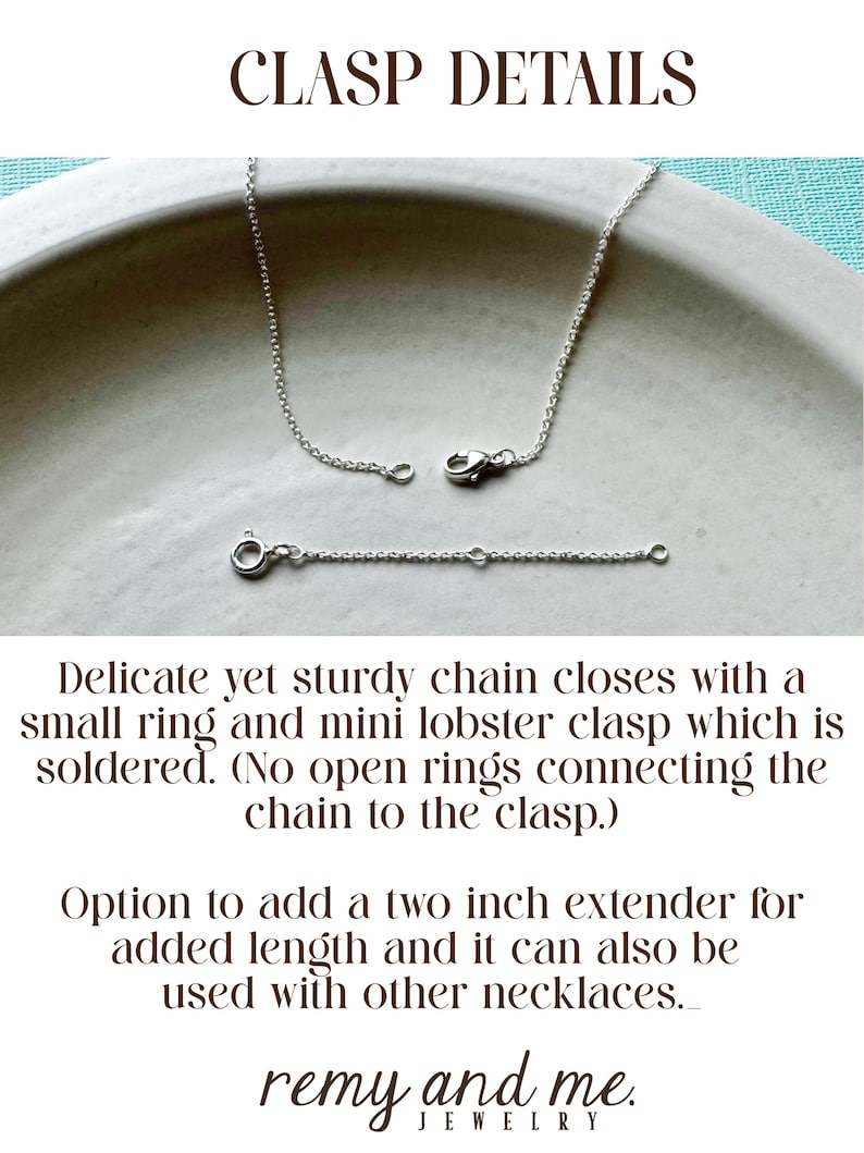 Dainty Mixed Metal Necklace with Silver & Gold Hammered Pendant | Everyday Handmade Jewelry Gift for Her | Simple image 6