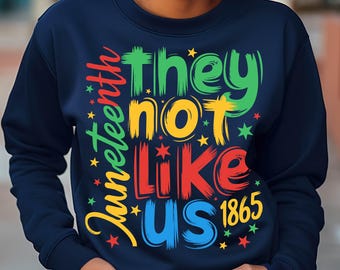 They Not Like Us Png Svg Sublimation, Juneteenth Celebrating 1865 Png, Black History Png, 1865 Png, Black Women Png, Afro Digital Downloads.