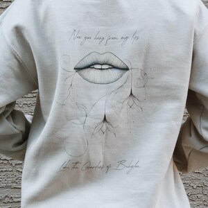 Cowboy Like Me Crewneck, Cowboy Like Me Sweatshirt, Now You Hang From My Lips Like The Gardens of Babylon, Cowboy Like Me Lyrics Crewneck