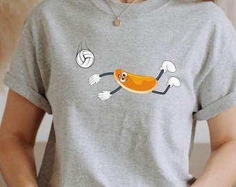 Volleyball Humor Shirt, Funny Volleyball Shirt, Pancake, Volleyball Humor Unisex Tee, Volleyball Gift, Volleyball Player Shirt