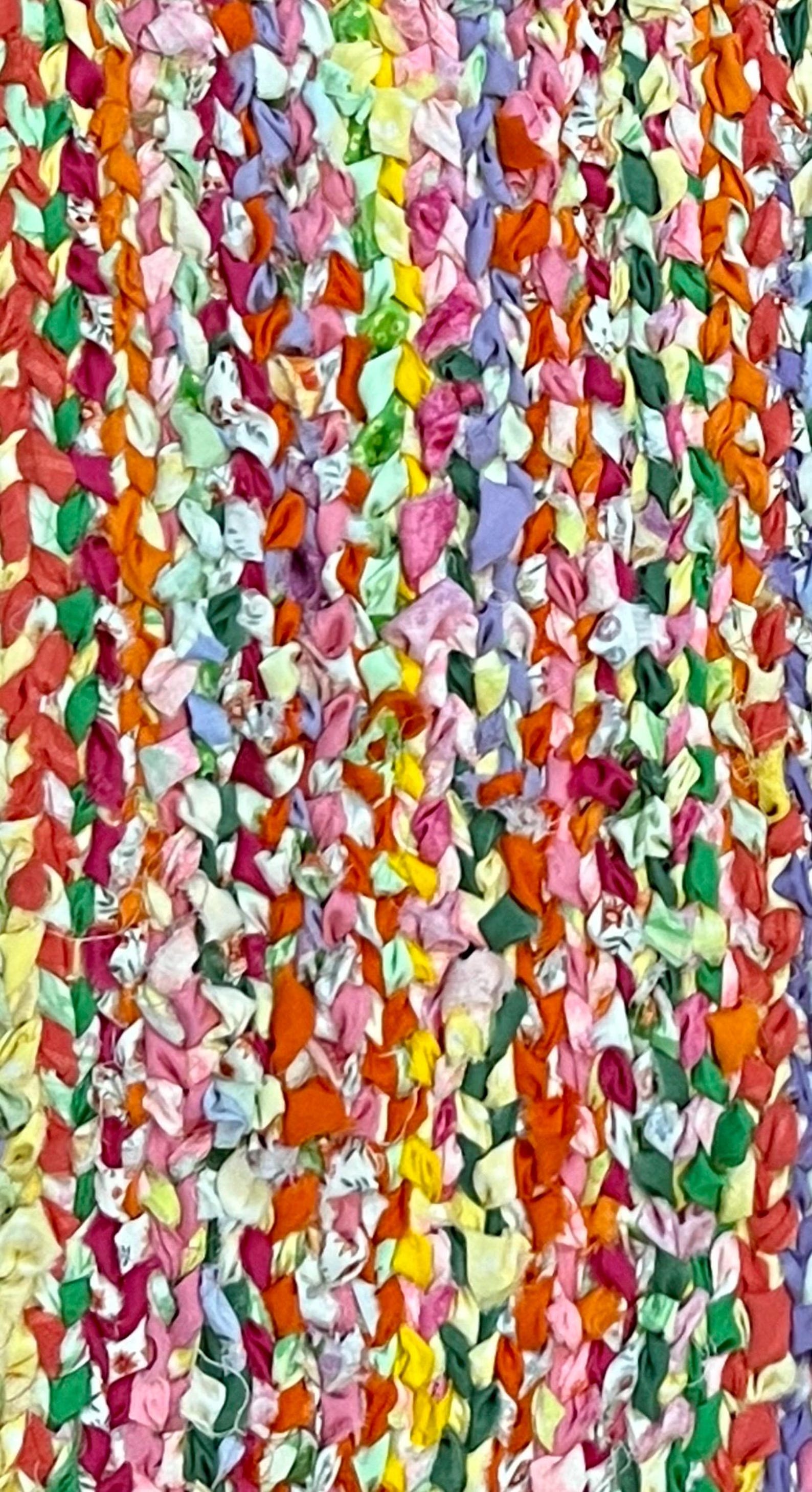 Easter Colors Rag Rug Spring Colors, Twined Rag Rug - Etsy