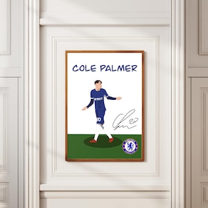 Cole Palmer Football Art | Minimalist Soccer Poster