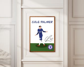 Cole Palmer Football Art | Minimalist Soccer Poster