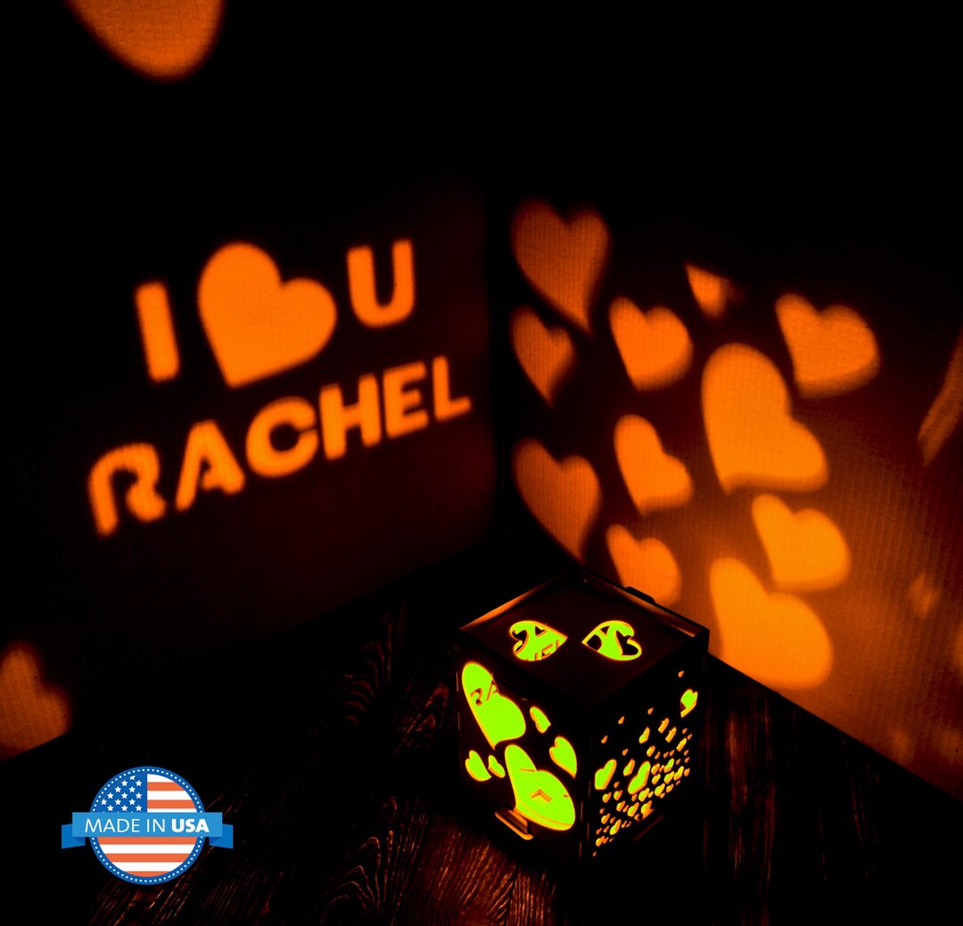 Bedside Lamp With Love Led Sign for Girlfriend Love Story Gift Wedding ...