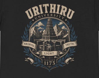 Stormlight Archive Shirt Urithiru University Tee Bookish Dark Academia Fantasy Reader Gift Knights Radiant Crest Nerdy Bookworm Tshirt