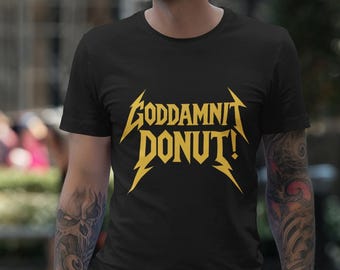 Accidenti, maglietta Donut Dungeon Crawler Carl LitRPG Fantasy Regalo Presente Unisex Maglietta in cotone pesante DCC Citazione Matt Dinniman Amante Metallica Stile